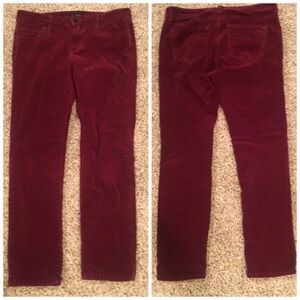 Edyson Stitch Fix Windsor Straight Leg Corduroy Pants Red 28P